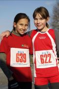 Magdalena Doležaj i Nina Dobša nakon utrke limačica na 600 m