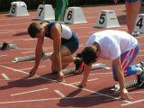 Start na 100 m, Daniel Bračko i Aleksandar Puklavec