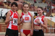 Ivana Pejić, Nina Dobša i Sanja Gregorinčić nakon utrke na 1000 m