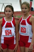 Veronika i Jasmina nakon utrke na 600m