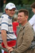 Roditelji Stjepan Furdi  i Davor Turk na tribinama stadiona u Murskoj Soboti