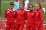 Ženska štafeta Hrvatske na 4 x 400 u sastavu Dudek, Kosaber,Smiljanec i Petreš