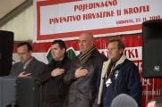Sviranje hrvatske himne na otvorenju natjecanja
