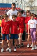 Atletičari Međimurja sa trenerom Danielom Bračkom