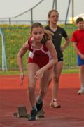 Izabela Peras na startu utrke 60 m