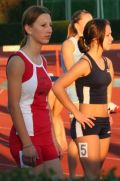 Ivana ?vorc i Lucija Petković, zadnja izmjena u ?tafeti 4 x 100m
