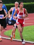 Tareq Al-Mufleh, u svom prvom nastupu na 1500 m