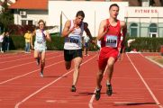 Finiš utrke kadeta na 4x100 m