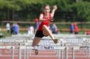 14.05.2011. - HALS - 2. kolo mlađe kategorije, Zagreb - Lucija Žbulj na zadnjoj preponi utrke 100m kadetkinje