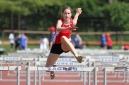 14.05.2011. - HALS - 2. kolo mlađe kategorije, Zagreb - Lucija Žbulj na zadnjoj preponi utrke 100m kadetkinje